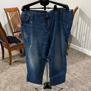 Old Navy Women's Straight Leg Jeans - Dark Blue